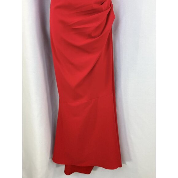 NWT Badgley Mischka Red Beauty in a Bottle Formal Strapless Gown $725 - Picture 5 of 12